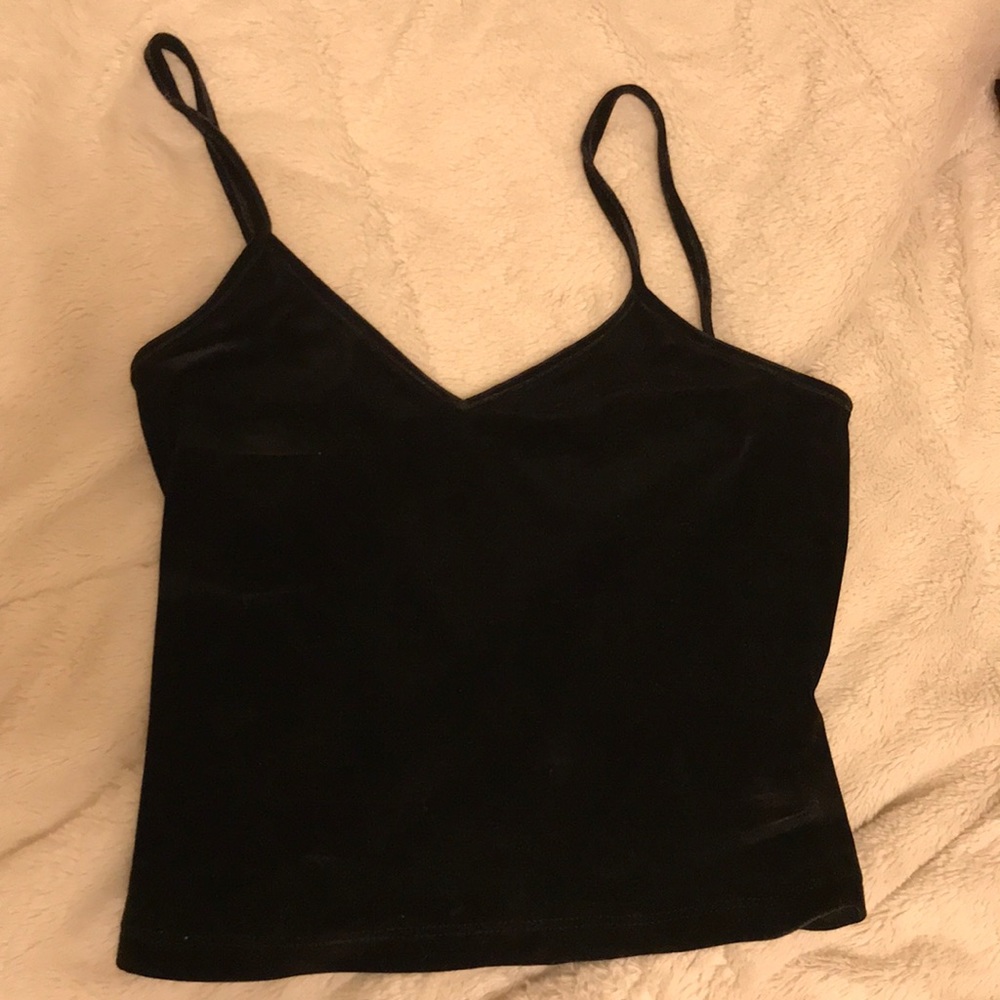 Velvet crop top